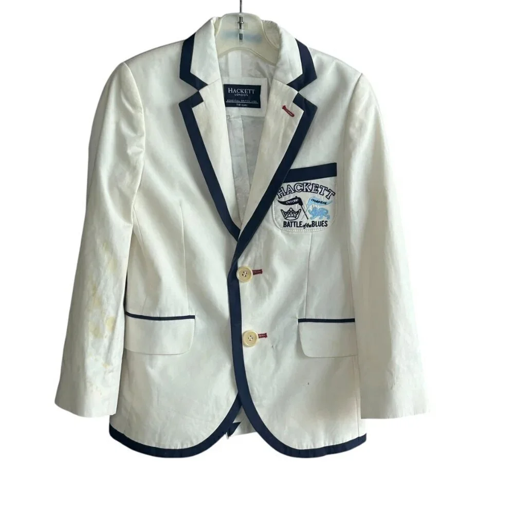 Hackett London Boys Battle of the Blues Blazer Size 7-8